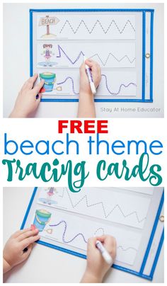 two pictures with the words beach theme in blue and white text that says, free beach theme