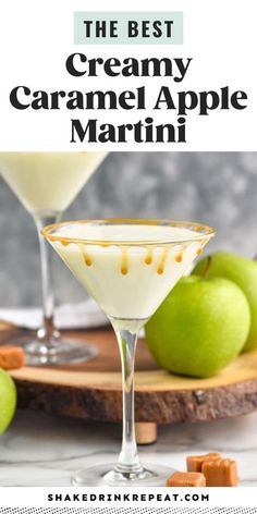 the best creamy caramel apple martini recipe