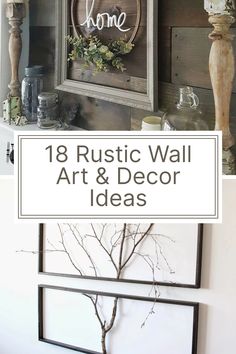 rustic wall art and decor ideas