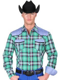 Mens Western Style, Western Shirt, Button Front Shirt, Western Shirts, Western Outfits, Snap Button, Western Fashion, Casual Button Down Shirts, Mens Long Sleeve