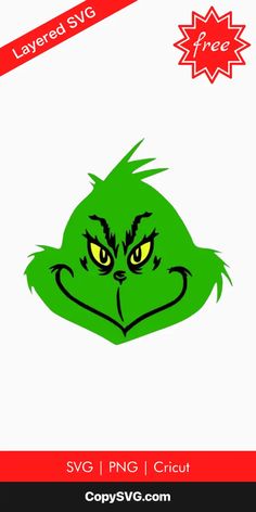 Get Grinchy with Grinch Face Svg Free for Holidays Free Svg Files For Cricut Christmas, Grinch Face Template Free Printable, Grinch Face Svg Free, Face Svg Free, The Grinch Face, Grinch Crafts, Fun Holiday Crafts, Grinch Face Svg, Grinch Face