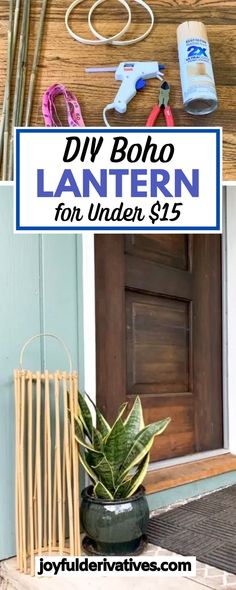 diy boho lantern for under $ 5