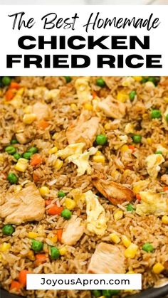 the best homemade chicken fried rice recipe