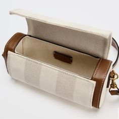 Crossbody Bag With Flap. Removable Straps, One Canvas Shoulder Strap And The Other An Adjustable Crossbody Strap. Magnetic Closure. Height X Length X Width: 3.7 X 8.7 X 2.8 Inches (9.5 X 22 X 7 Cm) Multi-Color | 6273/410 White Zara Bags For Everyday, Zara White Travel Bag, White Zara Travel Bag, White Zara Shoulder Bag, Zara White Everyday Bag, White Zara Shoulder Bag For Everyday Use, Zara White Rectangular Bag, Zara White Shoulder Bag, White Rectangular Zara Bag