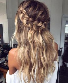 Ombré Hair, Wedding Hair Inspiration, Braided Hairstyles For Wedding, Braid Hairstyles, Braids For Long Hair, French Braid, Hairstyles Haircuts