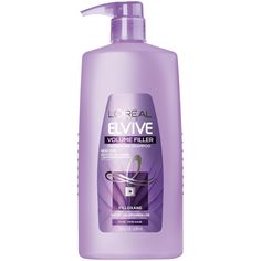 L'Oréal Paris Elvive Volume Filler Thickening Shampoo - 28 fl oz Best Volumizing Shampoo, Loreal Shampoo, Shampoo For Fine Hair, Volume Shampoo, Best Shampoo, Thicker Fuller Hair, Shampoo For Thinning Hair, Cleansing Shampoo, Thickening Shampoo