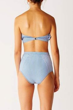 Blue White Striped High Waist Bikini Bottom – FloralKini High Waist Striped Swimwear For Beach Season, High Waist Striped Swimwear For Summer, Striped Fitted High Waist Swimwear, Striped Fitted High-waist Swimwear, Striped High Waist Swimwear For Poolside, Striped High Waist Bottoms For Beach Season, High Waist Striped Bottoms For Beach Season, Suntan Lotion, Clean Water