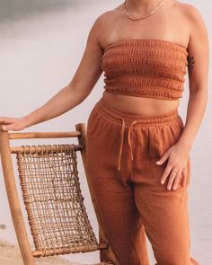 Everyones Favorite! The Rumi set in Caramel. Fashionable Swimwear, Island Lifestyle, Eco Luxury, Island Life Style, Support Local Business, Luxury Swimwear, Boutique Tops, Earring Sale, Support Local