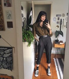 Edgy Work Outfits, Look Retro, Looks Street Style, Inspired Fashion, Professional Outfits, Edgy Outfits, Business Casual Outfits, Looks Style, Looks Vintage