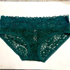 Women's Hipster Underwear Victoria’s Secret Sz M 87% Polyamide 13% Elastane New With Tags Questions? Leave A Comment Below! Women's Intimates, Victoria’s Secret, Victoria's Secret, Tags, Lace, Green, Women Shopping