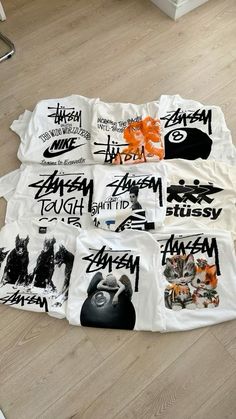 Stussy Tee Outfit, Stussy Shirt Outfit, Shirts Ideas For Women, Streetwear Tshirt Design Graphics, Stussy Clothes, Streetwear Design Inspiration, Clothing Brand Aesthetic