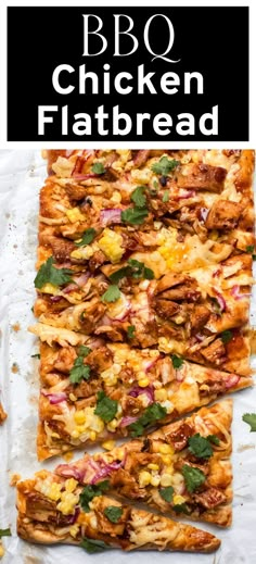 this bbq chicken flatbread is the perfect appetizer for your next meal