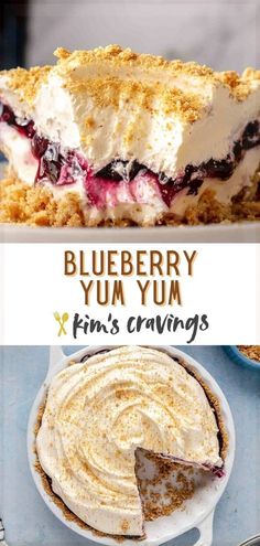 blueberry yum yum is an easy dessert that's ready to be eaten