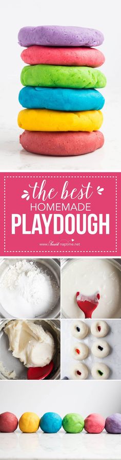 the ultimate homemade playdough recipe is so easy to make and it's perfect for