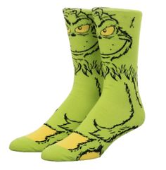 The Grinch Socks 360-Degree Character Crew Sock Skate Novelty NEW Unisex | eBay Grinch Characters, Grinch Party, Christmas Films, Degree Design, Santa Socks, Holiday Socks, Mens Crew Socks, Winter Socks, Funny Socks