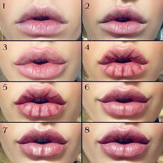 Kylie Jenner / Angelina Jolie lips without injections - makeup / lip tutorial from Mellifluous Mermaid - how to get plump, full lips using just lipliner, lipstick and highlighter Makeup Lip Tutorial, Angelina Jolie Lips, Angelina Jolie Makeup, Lip Pencil Colors, Contour Makeup Tutorial, Apply Eyeshadow, Makeup Tumblr, 50 Makeup, Jenner Makeup