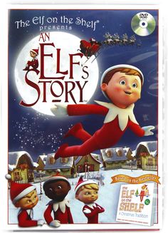 an elf's story the elf on the shelf dvd, with its cover art