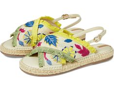 Sam Edelman Kids Kayden (Little Kid/Big Kid) | Zappos.com Fabric Sandals With Removable Insole For Spring, Spring Fabric Sandals With Woven Sole, Spring Ankle Strap Fabric Sandals, Spring Textile Sandals With Woven Sole, Multicolor Summer Sandals With Adjustable Strap, Multicolor Strap Sandals For Spring, White Textile Sandals For Spring, Casual Ankle Strap Sandals With Floral Print, Casual Floral Print Ankle Strap Sandals