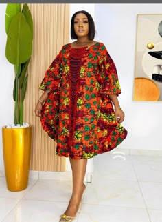 Beautiful African print dress perfect for weddings, baby showers , bridals , birthday and any occasion you plan to look your best in.  Made Quality 100% percent African print fabric, Ankaras  Care: Wash with mild detergent. Do not bleach This is custom made for you, so you are welcome to request any customization or changes. You may provide your measurements if you have it. Otherwise our sizes are very accurate. Just choose your right size while ordering. Please note that this is tailored to you, the exact fabric might not be available at the time of your order, if so a similar fabric will be used or you can select from the  given lots of fabric options we've provided to choose from. Please send us a fabric of choosing so as not to delay your order .  Size Chart  XS (US 2, UK 6) Bust: 33.5 African Birthday Dress, Short Flare Gown, Ankara Wedding Dress, A Shape Gown Ankara, African Midi Dress, Ankara Prom Dress, African Prom Dress, Ankara Short Gown Styles, African Prom Dresses