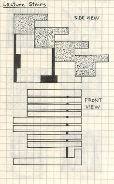 a drawing of the floor plan for a house with two floors and three levels,