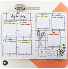 Bullet Journal Back To School Theme, Bujo Spread Ideas, Creating A Bullet Journal, Bullet Journal Mood Tracker Ideas