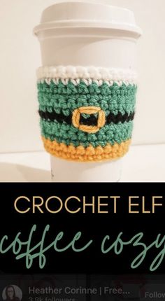 crochet coffee cup cozyies are the perfect way to keep warm this winter