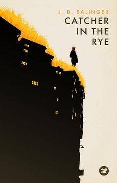 a movie poster for catcher in the rye with a person standing on top of a building