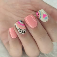 Nails Corazones, Ideas Para Uñas Cortas, Gel Nails Coffin, January Nails Ideas, Nail Art Designs 2023, Rainbow Nail Art, Best Nail Ideas, Summer Nails Ideas, Summer Nails 2023