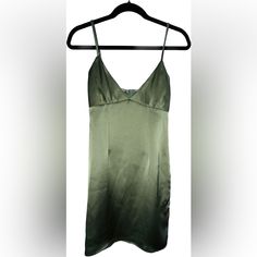 Never Been Worn, Gorgeous Sleeveless Dress In Beautiful Green Hue With Glossy Sheen. For Nasty Gal It Actually Feels Super Well-Made Fancy Outfit, Hoco Dresses, Fancy Outfits, Dresses Xs, Green Dress, Sleeveless Dress, Womens Dresses, Outfit Inspo, Green