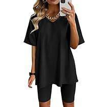 Biker Shorts Set, Blouse Short Sleeve, Outfits For Women, Loungewear Sets, Casual Tops For Women, Plus Size Top, Casual Sets, Shorts Set, Biker Shorts