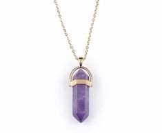 Natural Stone Amethyst Amethyst Stone Necklace, Color Quartz, Crystal Pendants, Amethyst Healing, Opal Pendant Necklace, Quartz Crystal Pendant, Gold Pendant Jewelry, Natural Stones Necklace, Gold Chain Jewelry