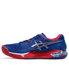 ASICS Gel-Resolution 9 Limited Edition 'Asics Blue' 1041A443-400 Asics Blue Athleisure Sneakers, Asics Blue Sneakers For Athleisure, Blue Asics Sneakers Athleisure Style, Blue Asics Running Shoes For Marathon, Asics Blue Running Shoes For Marathon, Asics Blue Sneakers For Sports, Asics Blue Running Shoes For Sports, Blue Asics Running Shoes For Sports, Dynamic Blue Asics Running Shoes