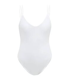 Jade Swim Duality Double-Strap Jersey Swimsuit Honeymoon In Italy, Bright Sandals, White Plimsolls, Italian Honeymoon, Hannah Bronfman, Honeymoon Wardrobe, Honeymoon Dress, Honeymoon Outfits, Floaty Dress