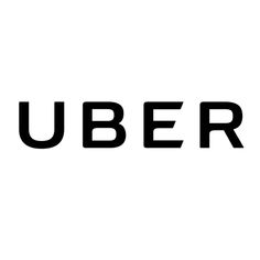 the word'uber'is written in black on a white background