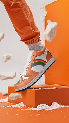 Introducing our Rainbow LGBT Pride Low Top BURNT ORANGE Leather Sneakers, inspired by the iconic NIKE Dunk style and designed for everyone to wear proudly. Crafted with premium BURNT ORANGE leather and featuring vibrant rainbow accents, these sneakers celebrate diversity and inclusivity in style. With their low-top design and unisex appeal, these sneakers offer both fashion and comfort for any occasion. The durable construction ensures long-lasting wear, while the cushioned insole provides all-day comfort. Whether you're hitting the streets or expressing pride at a pride event, these sneakers are the perfect choice to step out with confidence. - Premium BURNT ORANGE Leather Construction: Crafted with high-quality black leather for durability and style.- Vibrant Rainbow Accents: Featuring v Retro Orange Sneakers For Streetwear, Retro Orange High-top Sneakers For Streetwear, Casual Orange Synthetic Custom Sneakers, Casual Orange Sneakers For Streetwear, Casual Orange Mid-top Custom Sneakers, Casual Orange Streetwear Sneakers, Orange Casual Custom Sneakers With Vulcanized Sole, Casual Orange Custom Sneakers With Vulcanized Sole, Casual Orange Mid-top Skate Shoes