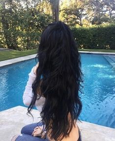 Red Wavy Hair, Wavy Hair Long, Real Human Hair Extensions, Long Dark Hair, Amazing Hair, Long Black Hair, Long Wavy Hair, Beautiful Long Hair, Hair Long