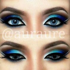 12 Chic Blue Eye Makeup Looks and Tutorials Ombré Eyeshadow, Ombre Eyeshadow, Carnaval Make-up, Silver Eye Makeup, Diy Makeup Remover, Eyeshadow Ideas, Bad Makeup, Makeup Tip