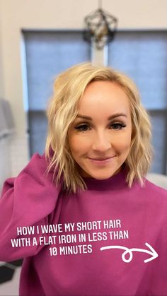 How To Style Short Hair Bob Beach Waves, Heartless Waves Short Hair, Crimp Short Hair, Short Hair Crimped Waves, Crimped Hairstyles Short, Crimped Short Hair, Short Crimped Hair, How To Wave Short Hair, Flat Iron Waves Short Hair