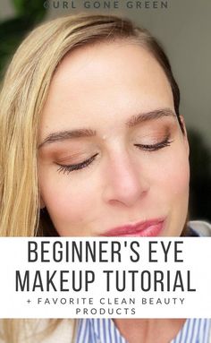 Sharing a full video tutorial on how to apply your eye makeup. This includes my top picks in clean beauty for eyeshadow palettes! Eyeshadow Looks Natural, Makeup Eyeshadow Looks, Basic Makeup Tutorial, Organic Makeup Brands, Clean Beauty Makeup, Tutorial Eyeshadow