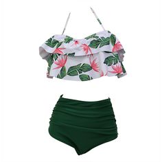 Material: Acetate, Polyester, Spandex, Cotton • Style: Ladies Swimwear • Item Type: Bikinis Set • Pattern Type: Patchwork, Floral, Solid • Waist: High Waist • With Pad: Yes • Fit: Fits True To Size, Take Your Normal Size • Support Type: Wire Free • Item Type: Bikinis Set • Year: 2017 New Arrival Swimwear • Item Type: Bikini Set Bathsuit • Sale: Wholesale Retail Drop Shipping Free • Summer Style High Quality: Perfect Quali • Design For: Beach Swimwear Flounce Swimsuit, High Waisted Swimsuit Bottoms, Matching Swimwear, Ruffle Swimsuit, Swimsuits High Waisted, Swimwear Girls, Swim Suit Bottoms, Monokini, Women Swimsuits