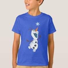 Olaf | Blizzard Buddy T-Shirt #frozen #disney #tshirts #kidsclothing #giftsforkids #christmasgiftideas #zazzle #affiliatelink Disney Frozen Gift, Frozen Snowman, Children's Boutique, Disney Tshirts, Moana, Olaf, Disney Frozen, Childrens Clothes, Fitness Models