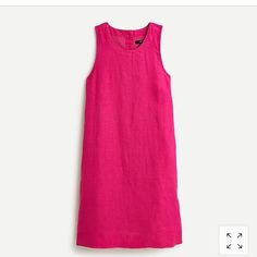 New, Never Worn Jcrew Pink Linen Shift Dress. Runs Big Pink Linen Dress, Easy Outfits, Basic Black Dress, Red Summer Dresses, Linen Shift Dress, Gauze Dress, J Crew Dress, Belted Shirt Dress, Blue And White Dress