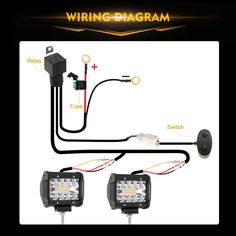 the wiring diagram for an off road light