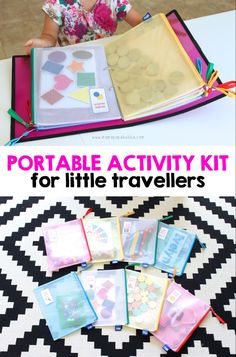 Car Activities, Quiet Activities, Busy Bags, Toddler Travel, Activity Kits, Busy Toddler, Toddler Fun