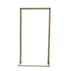 a tall metal frame on a white background