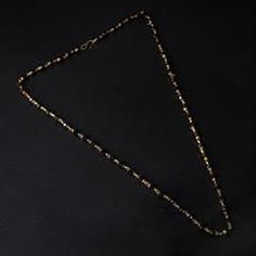 Gold Rodium Polish Black and Grey color Chain in Brass studded with Beads Metal Chain Necklace With Round Beaded Chain, Metal Chain Necklace With Beaded Chain, Gold Metal Beads With Beaded Chain, Formal Metal Beaded Chain Necklace, Gold Metal Beaded Necklaces With Black Beads, Gold Metal Necklace With Black Beads, Gold Metal Beaded Necklace With Black Beads, Brass Metal, Grey Color