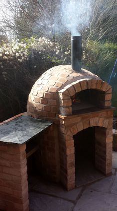 Outdoor Brick Pizza Oven, Stone Pizza Oven, Bbq Garden