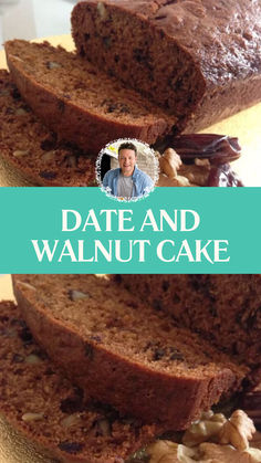 Jamie Oliver Date And Walnut Cake Dates And Walnut Cake Recipes, Date And Walnut Cake Recipes, Date Walnut Cake, Date Cake Recipe Easy, Christmas Loafs, Walnut Cake Recipe Easy, Date Loaf Recipe, Date Recipe