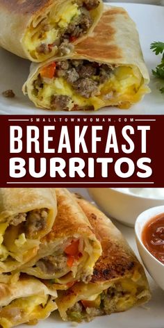 Looking for a freezer-friendly back-to-school idea? This Breakfast burrito recipe features pork sausage, peppers, onions, jalapenos, and scrambled eggs, all grilled in a flour tortilla with melty cheese. Prepare this hearty burrito for easy breakfast on the go! Breakfast Entrees, Best Breakfast Burritos, Sausage Peppers Onions, Uncooked Tortillas, Easy Breakfast Burritos, Freezer Breakfast Burritos, Pork Breakfast Sausage, Breakfast Taco, Torta Recipe