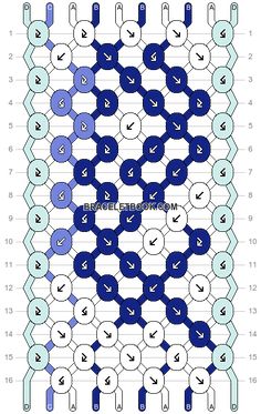 an image of the same pattern as shown in this diagram, but with different colors and numbers